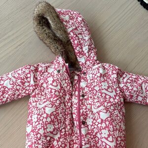 Baby Boden Pink Floral Kids Jacket